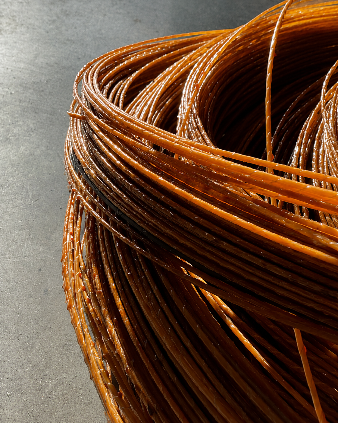 Fibra em rolo